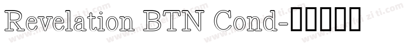 Revelation BTN Cond字体转换